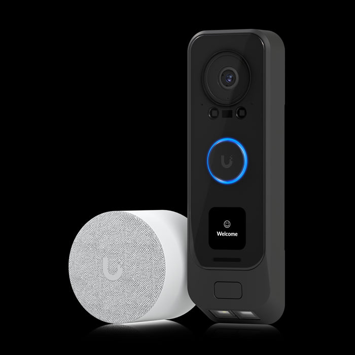 Ubiquiti UniFi Protect G4 Doorbell Pro PoE Kit, 2MP Camera, Secondary 2MP Package Camera, IR Up To 20ft, Includes PoE Chime, Doorbell is PoE