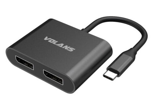 VOL CNV USB-C-M-DUAL-DP-F-ADAPTER