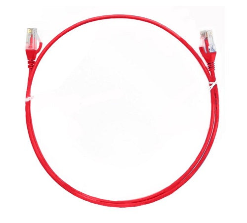 8WR CAB NW-CAT6-1M-ULTRA-THIN-RED