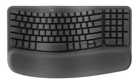 LOG KBD WAVE-KEYS-ERGO-WLS-GRAPHITE