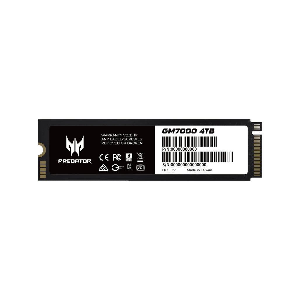 PREDATOR GM7000 1TB (with HS) NVMe PCIe SSD Dram cache , Read up to 7400, write up to 6400 MB/s  (TLC) can go with free Heatsink