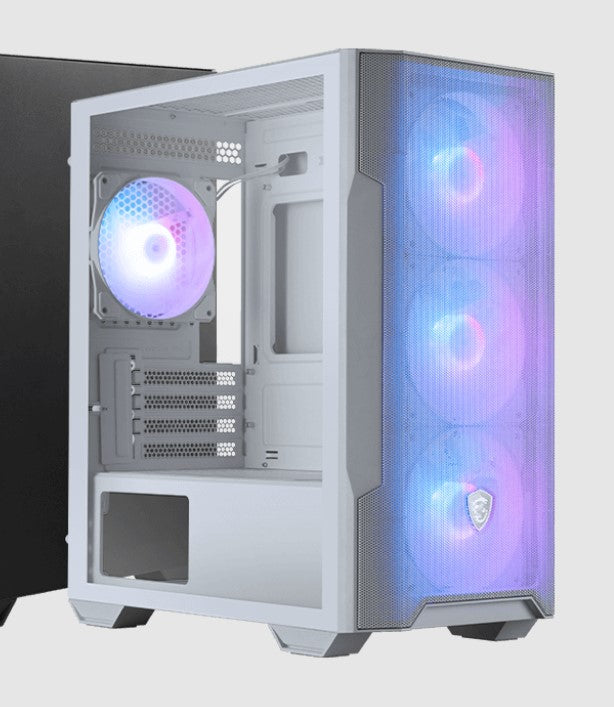MSI MAG FORGE M100R WHITE, Micro ATX Case, 1x USB 3.2, 2x USB 2.0, 1x Audio, 1x Mic, 4x PCI-E, 2x 2.5", 2x 3.5", Micro ATX / Mini ITX