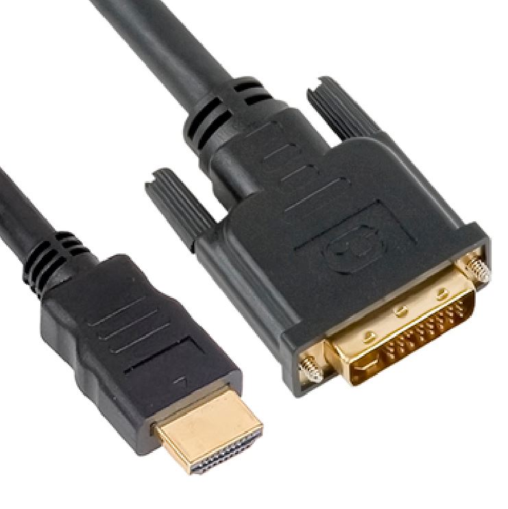 Astrotek 1m HDMI to DVI-D Adapter Converter Cable - Male to Male 30AWG Gold Plated PVC Jacket for PS4 PS3 Xbox 360 Monitor PC Computer Projector DVD