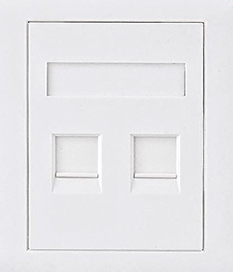 Astrotek CAT6 RJ45 Network Wall Face Plate Outlets 86x86mm 2 Port Socket Kit LS