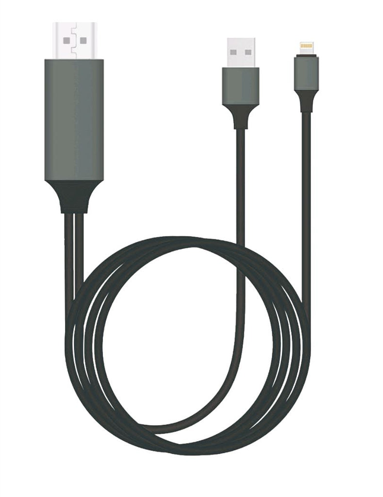 8Ware HDMI to Lightning 2m Cable for iPhone  iPad Plug  Play lightning device to HD TV or Monitor Retail Packaging