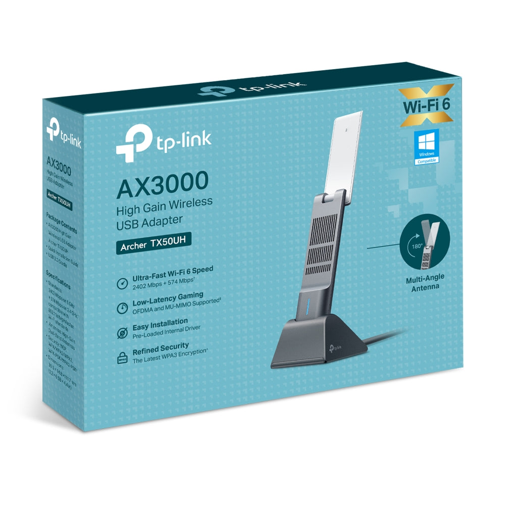 TP-Link Archer TX50UH AX3000 High Gain Wireless USB Adapter