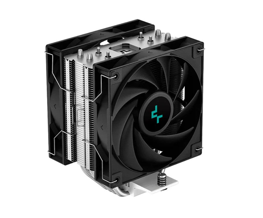 DeepCool AG400 PLUS Single Tower CPU Cooler Daul Fan, 4 Heat Pipes, 120mm PWM Fan, IntelLGA1851/1700/1200/1151/1150/1155, AM5/AM4