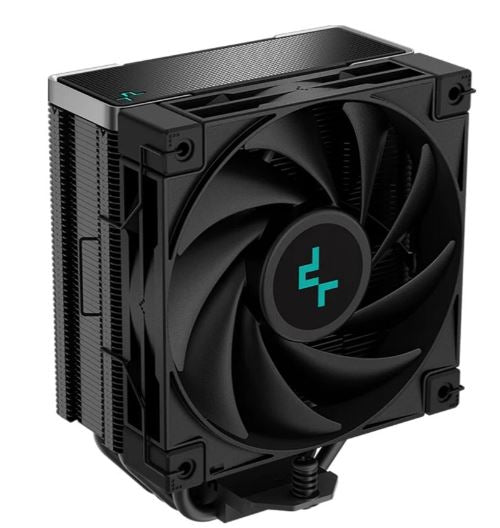 DeepCool AK400 Zero Dark CPU Cooler, 4 Heat Pipe, High-Performance FDB Fan, 220W Heat Dissipation, Intel LGA1851/1700/1200/1151/ AMD AM4/5