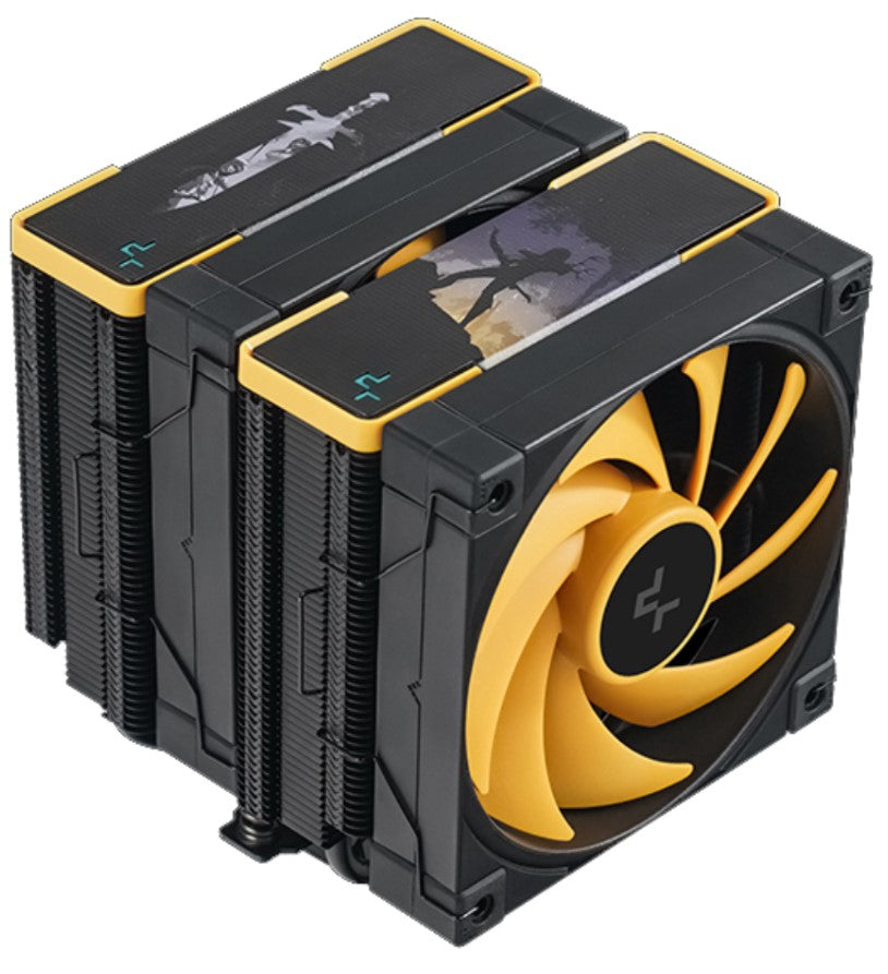 DeepCool AK620 Zero Dark Zoria High Performance CPU Cooler, 2x120mm Fluid Dynamic Bearing Fans, 6 Copper Heat Pipes LGA2066/2011-v3/2011/1851/1700