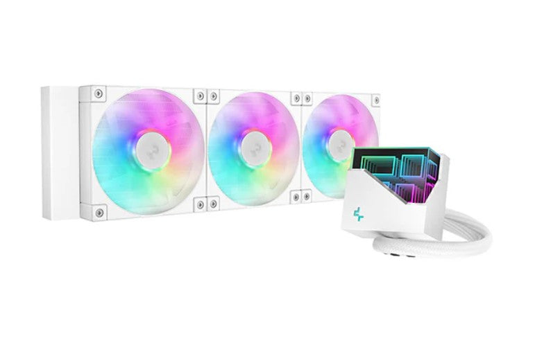 DeepCool  LT360 A-RGB White High-performance Liquid CPU Cooler, 5th Gen Pump 360mm Radiator