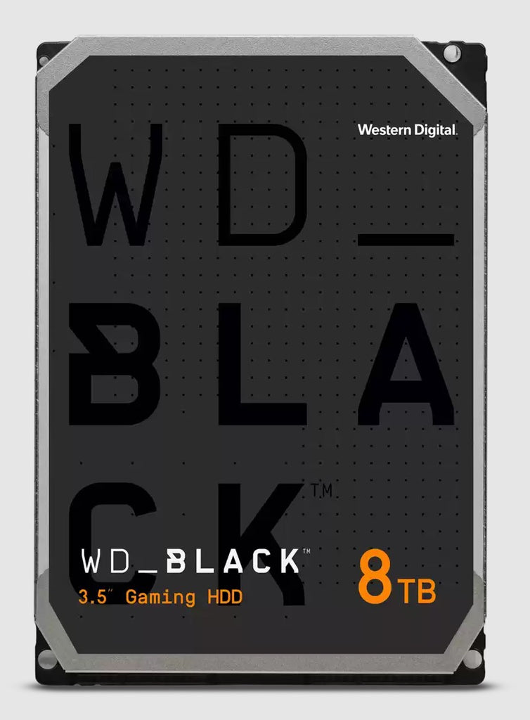 Western Digital WD Black 8TB 3.5" HDD SATA 6gb/s 7200RPM 256MB Cache CMR Tech for Hi-Res Video Games 5yrs Wty ~WD8002FZBX