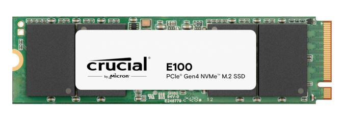 Crucial E100 480GB Gen4 NVMe SSD 4700/2500 MB/s R/W 60TBW 350K/460K IOPS 1.5M hrs MTTF M.2 PCIe4 3yrs <500GB ~Crucial P3
