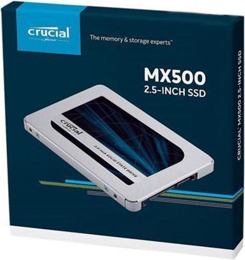 Crucial MX500 1TB 2.5" SATA SSD - 560/510 MB/s 90/95K IOPS 360TBW AES 256bit Encryption Acronis True Image Cloning 5yr ~MZ-77E1T0BW