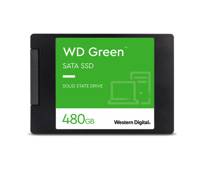 Western Digital WD Green 480GB 2.5" SATA SSD 545R/430W MB/s 80TBW 3D NAND 7mm 3 Years Warranty