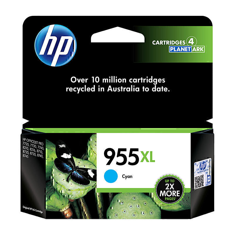 HP #955XL Cyan Ink L0S63AA