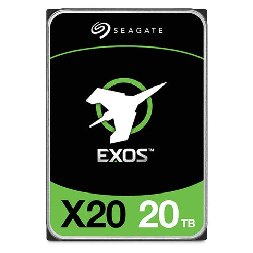 Seagate Exos X20 ENTERPRISE 512E/4KN INTERNAL 3.5" SATA DRIVE, 20TB, 6GB/S, 7200RPM, 5YR WTY