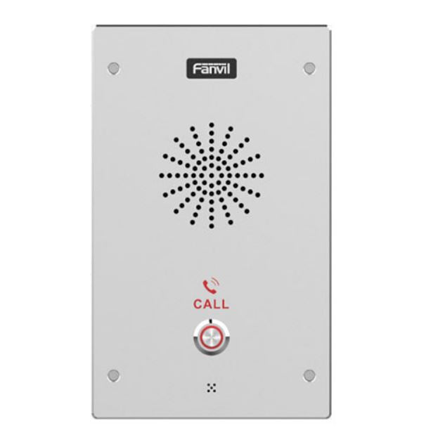 Fanvil I16S Outdoor Audio Intercom, 2 SIP Lines, 1 DSS Key, PoE, IP65  IK10, ONVIF, 2Yr Warranty