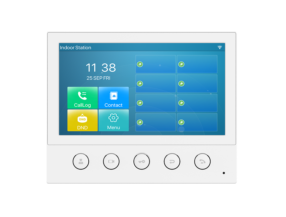 Fanvil i53W Indoor SIP Station, 6 SIP Lines, 5 Buttons, PoE, 7" Colour Touch Screen, Linux, ONVIF, 2Yr Warranty