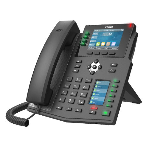 Fanvil X5U High End Enterprise IP Phone - 3.5" Colour Screen, 16 Lines, 40 x DSS Buttons, Dual Gigabit NIC,Bluetooth, *SBC Ready, 2 Years Warranty