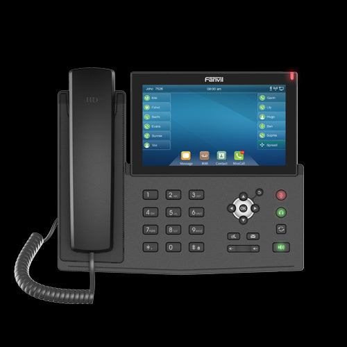 Fanvil X7 IP Phone, 7" Touch Colour Screen, Built In Bluetooth, Supports Video Calls, Upto 128 DSS Entires, 20 SIP Lines, *SBC Ready