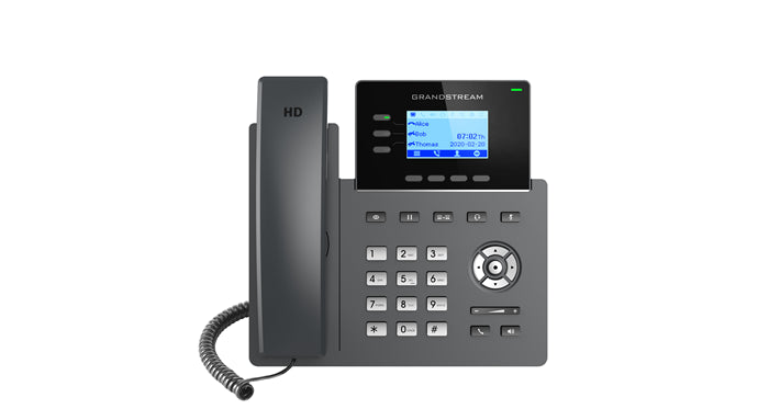 Grandstream GRP2603 Carrier Grade 3 Line IP Phone, 3 SIP Accounts, 2.98" LCD, 132x64 Screen, HD Audio, Wi-Fi, 5 way Conference, 1Yr Wtyf