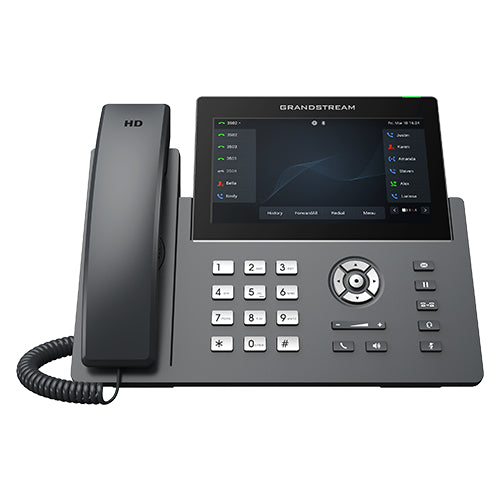 Grandstream GRP2670 12 Line IP Phone, 6 SIP Accounts,7" Touch Screen, BLF Keys, HD Audio