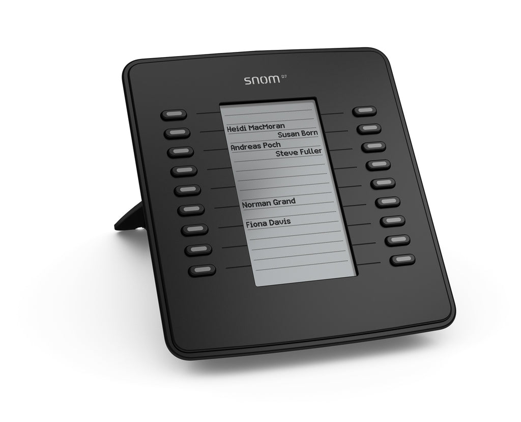 SNOM D7 Expansion Module USB for D785, D765, D745, D735, D725, D717  D715,  Black,18 Multi-color LED keys, Supports All 700 Series Telephones