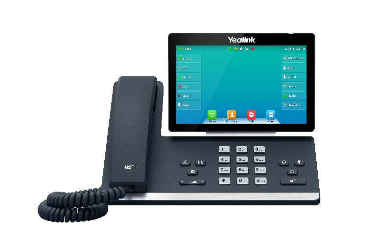 Yealink SIP-T57W, 16 Line IP HD Phone, 7" 800 x 480 colour screen, HD voice, Dual Gig Ports, Built in Bluetooth and WiFi, USB 2.0 Port, SBC Ready