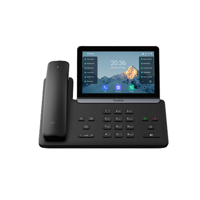 Yealink SIP-T88W Pro IP Phone, 7" Touchscreen, Android 13, HD Voice, Bluetooth Handset, Wi-Fi 6, Dual USB, PoE