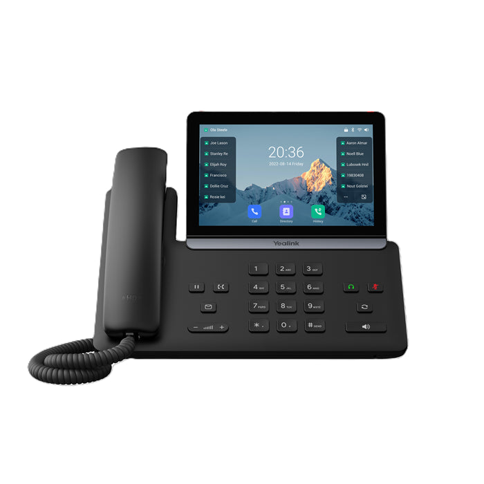 Yealink SIP-T88W IP Phone, 7" Touchscreen, Android 13, HD Voice, Bluetooth 5.0, Wi-Fi 6, Dual USB, PoE,  Optional BTH88 Handset
