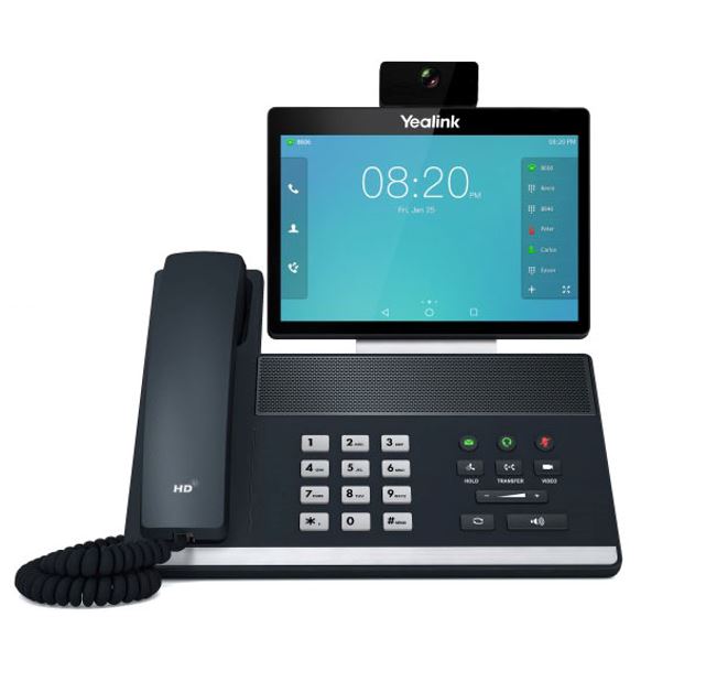 Yealink TEAMS-VP59 16 Line IP Full-HD Video Phone, 8" 1280 x 800 colour touch screen, HD voice, Dual Gig Ports, Bluetooth, WiFi, USB, HDMI,