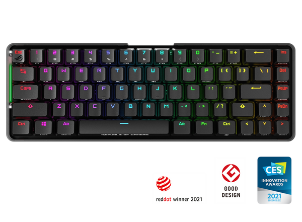 ASUS M601 ROG FALCHION NX Red Switch Compact 65% Wireless Mechanical ...