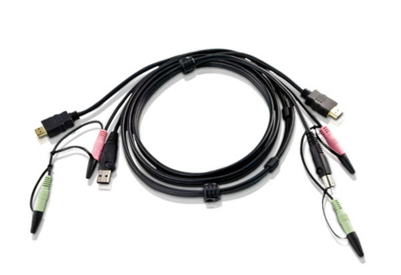 Aten KVM Cable 1.8m with HDMI, USB  Audio to HDMI, USB  Audio