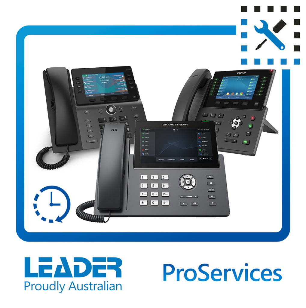 Installation of Fanvil, Grandstream, Snom or Yealink IP Phones - Hourly Rate for less than 5 handsets - all equipment to be supplied, Labour only