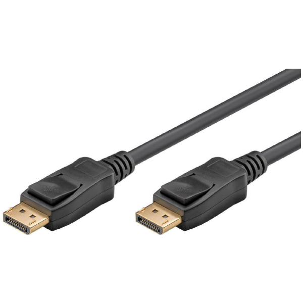 Shintaro 2m DisplayPort to DisplayPort Cable V1.4 - 4K at 120Hz with Secure Lock Connector