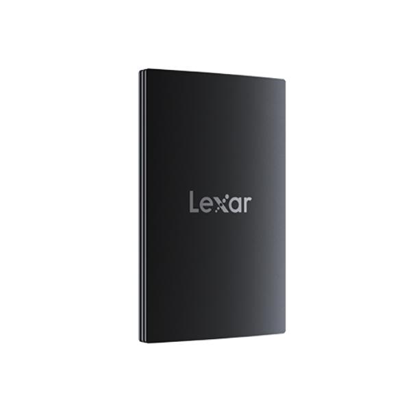 Lexar SL500 Portable SSD 512GB, with 256-bit AES encryption, 5 year limited warranty. Black