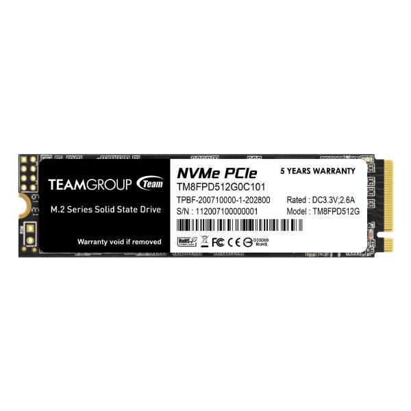 Team Group MP33 Pro 2TB, M.2 (2280), NVMe 1.3, R/W(Max) 2400MB/s, 2100MB/s, 220K/200K IOPS, 1000TBW, 5 Years Warranty