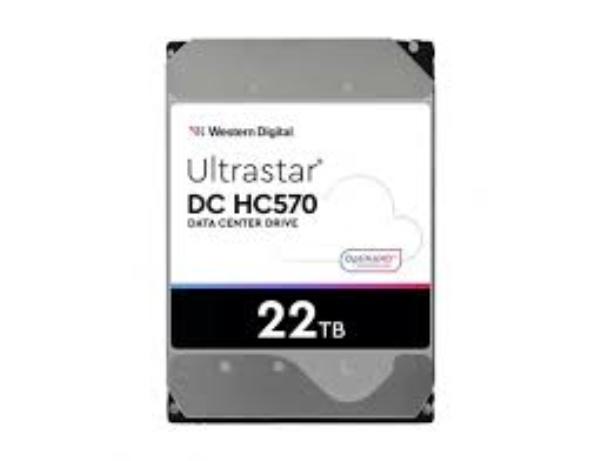 WD 22TB Ultrastar DC HC570 Enterprise 3.5&quot; Hard Drive, SAS, 7200RPM, 512MB Cache, CMR, 5yr Wty