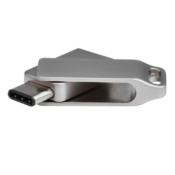 Shintaro 64GB Mini Dual Port Pocket Disk Drive - High-Speed Dual USB-C &amp; USB-A, USB 3.0 Portable Storage