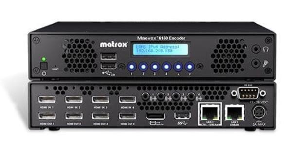 *EX-DEMO* Matrox Maevex 6150 Quad 4K AV-over-IP Encoder.