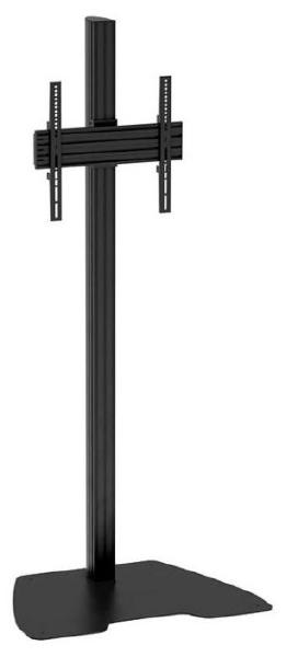 Atdec ADBS-1-4FBB Single Freestanding Floor Mount (18.9" Rail, 70.87" Post). Max Load: 50kg.  VESA up to 400x400. Black. 10 Year Warranty
