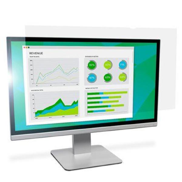 3M Anti Glare Filter for 24" Monitor with Adhesive Strips and Slide Mounts, 16:9