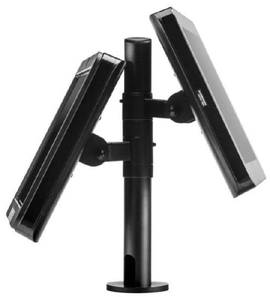 Atdec APAS-2-HS-P400 POS 400mm Pole with Two Display Heads, Max load: 10kg Per Display. VESA up to 100x100. 10 Year Warranty.