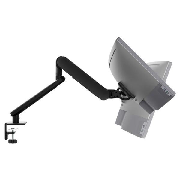 Atdec Ora High-Performance Dynamic Monitor Arm. Up to 35" screens, Max Load 8kg, F-Clamp Desk Fixing, VESA up to 100x100. Black