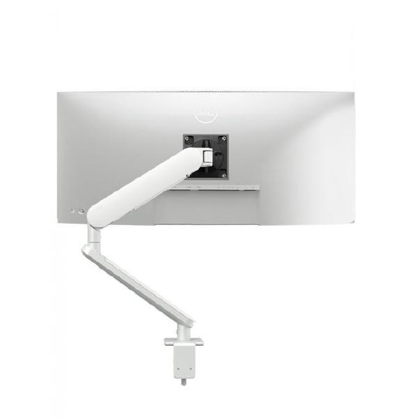 Atdec Ora High-Performance Dynamic Monitor Arm. Up to 35" screens, Max Load 8kg, F-Clamp Desk Fixing, VESA up to 100x100. White