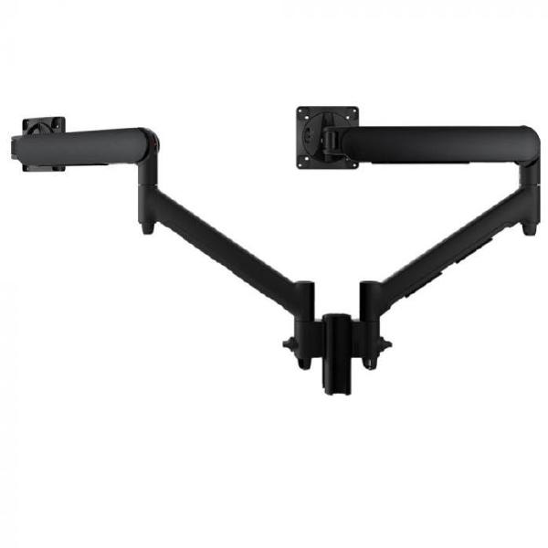 Atdec AWMS-2-D13 Dual Dynamic Monitor Arms on 135mm Post. Max Load: 8kg, F-Clamp Desk Fixing, VESA up to 100x100. Black.