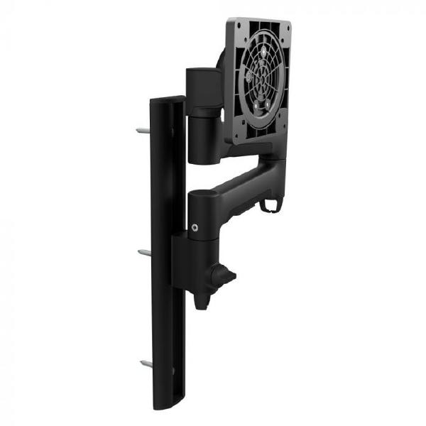 Atdec AWMS-46W35 Single 18.1&quot; Monitor Arm on 13.7&quot; Wall Channel, Black