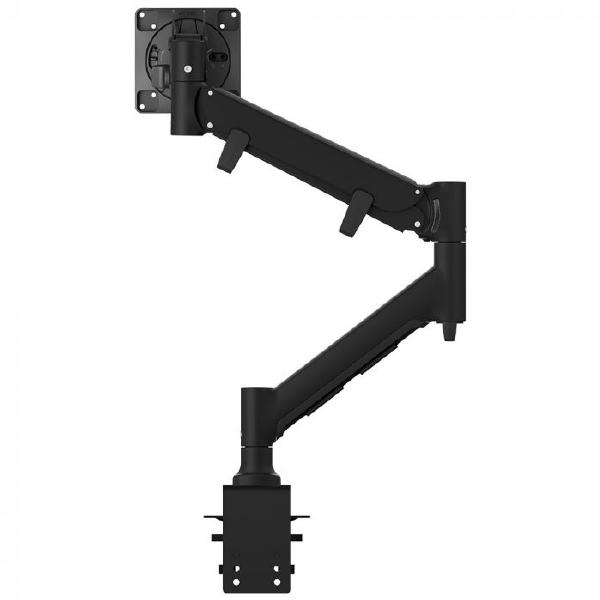 Atdec Fortis Heavy Duty Dynamic Monitor Arm. Up to 49" screens, Min. Load 6kg. Max Load 16kg, H/Duty F-Clamp Desk Fixing, VESA up to 100x100. Black
