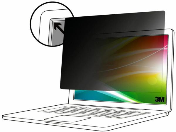 3M Bright Screen Privacy Filter for 14.2" Apple MacBook Pro M1-M3 with 3M COMPLY Adhesive Strips, 16:10