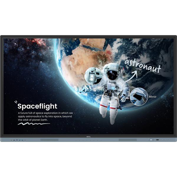 BenQ Master Series 65&quot; IFP (Instashow 2, EzyWrite 6, Android 13, ClassroomCare Technology, 40-point IR touch, Wall Mount Supplied)